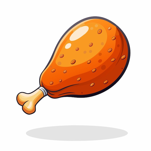 Chicken Leg Piece Food Vector Concept Artwork