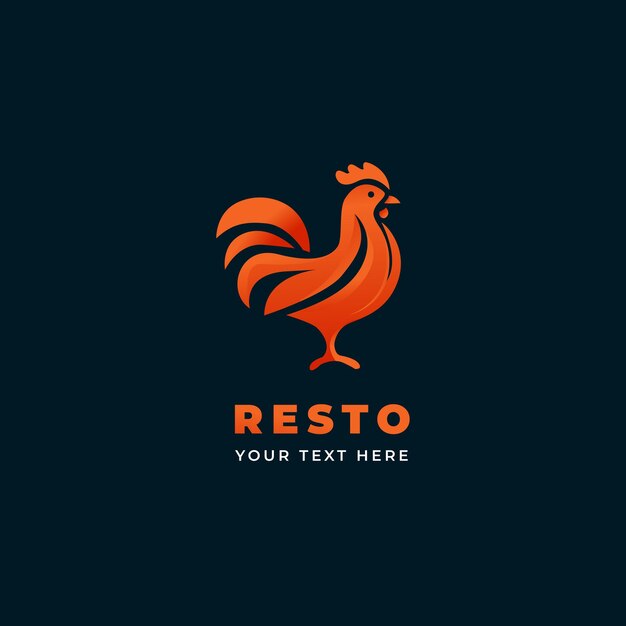 Vector chicken logo barbecue chicken logo rooster chicken logo chicken farm logo template