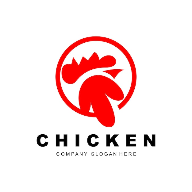 Chicken Logo Farm Animal Vector Design For Chicken Farm Fried Chicken Restaurant Cafe