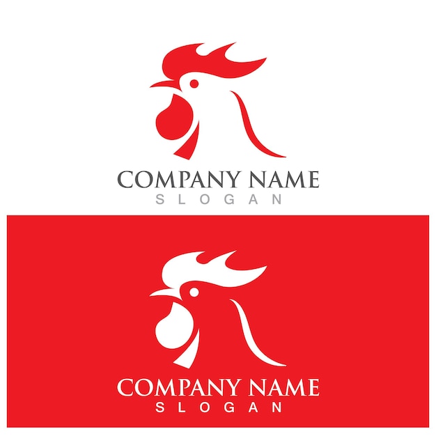 Chicken logo and vector template