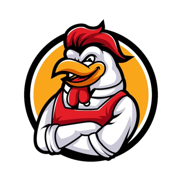 Chicken mascot logo vector Chicken vector illustration