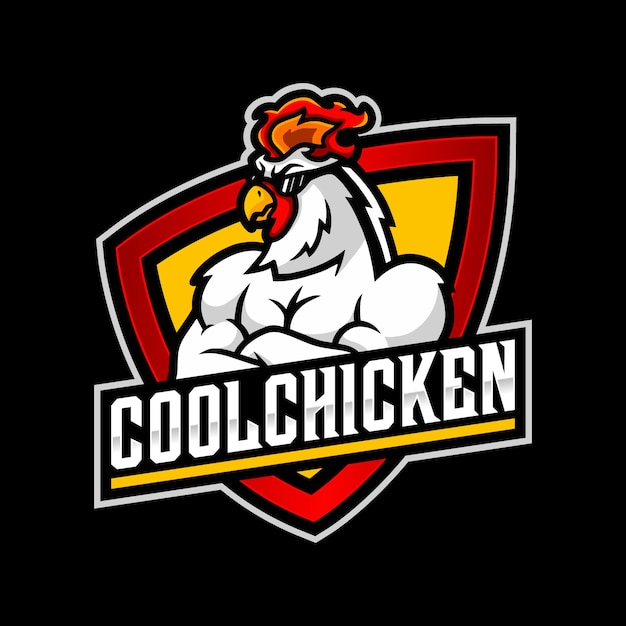 chicken mascot logo