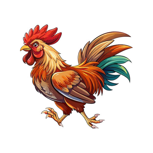 chicken rooster cartoon illustration clip art