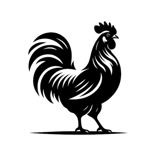 Chicken silhouette vector illustration