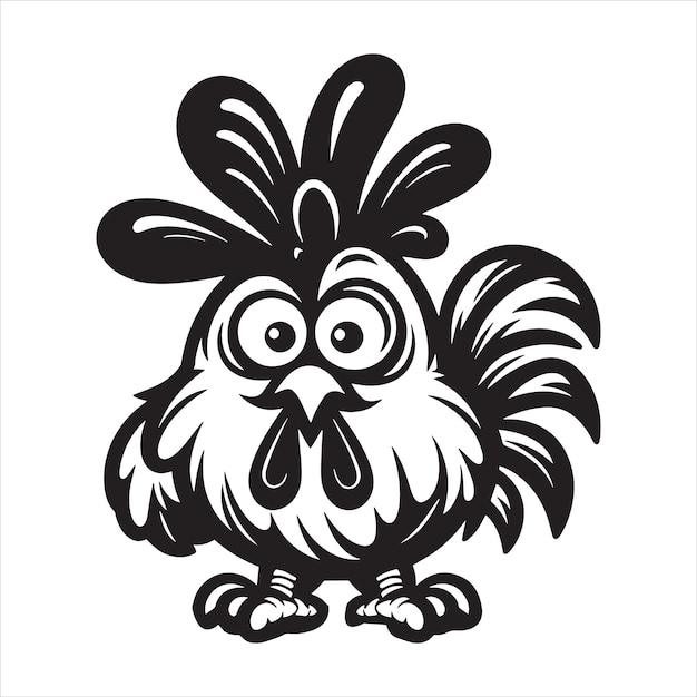 Vector chicken svg