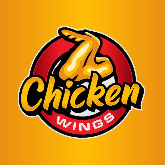 chicken wing logo template