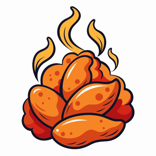 Chicken wings vector graphic