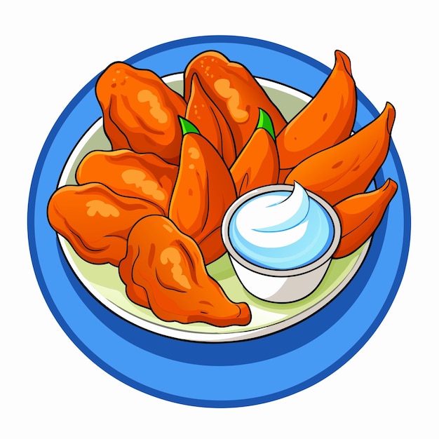 Chicken wings vector