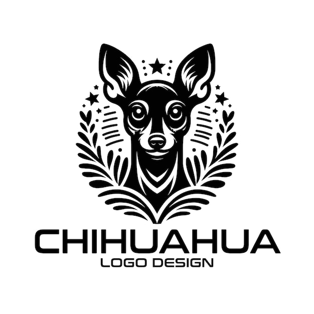 Chihuahua Dog Vector Logo Design