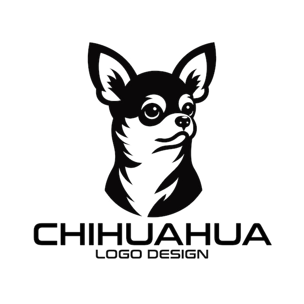 Chihuahua Dog Vector Logo Design