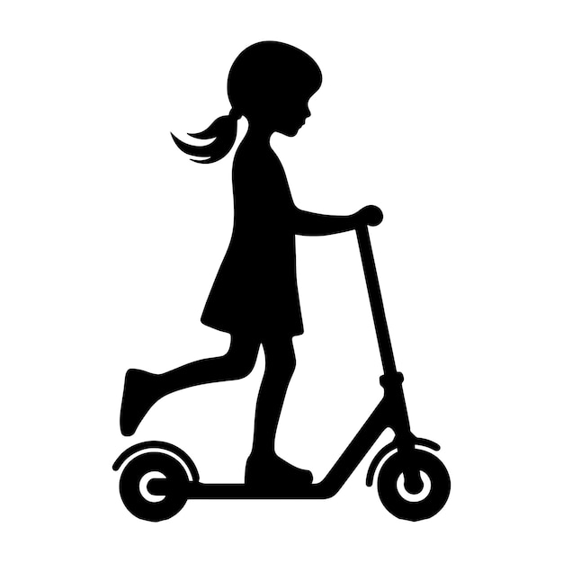 Child Scooter Svg