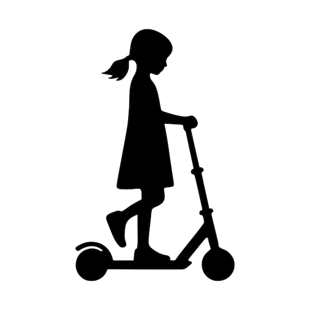 Child Scooter Svg