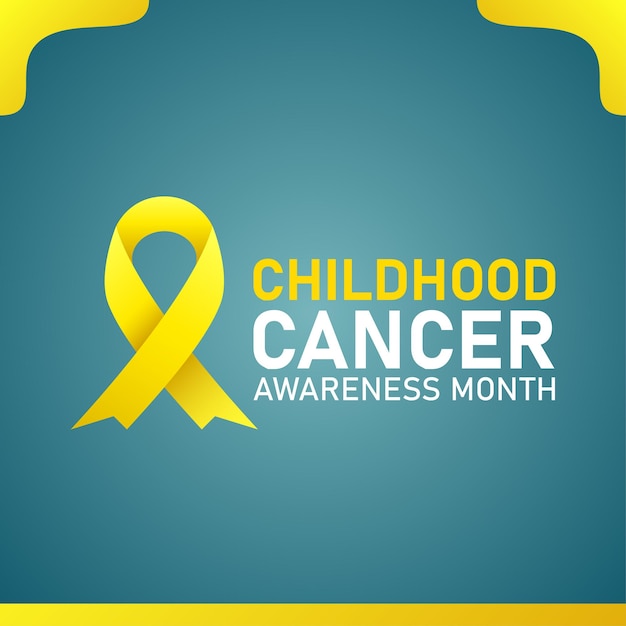 Childhood cancer awareness month background