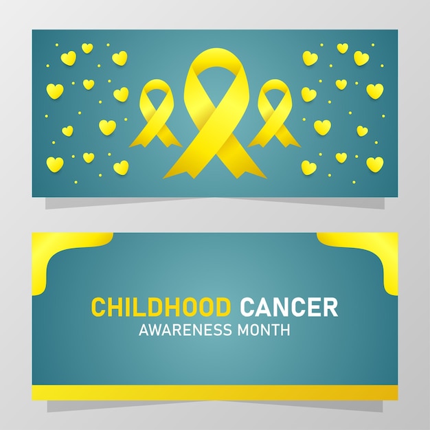 Childhood cancer awareness month background