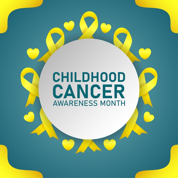 Childhood cancer awareness month background