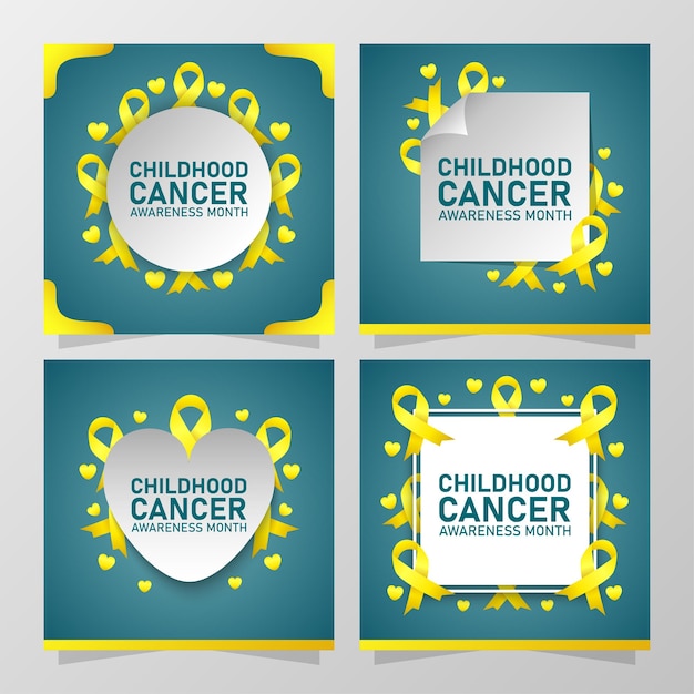 Childhood cancer awareness month background