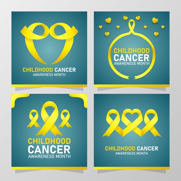 Childhood cancer awareness month background