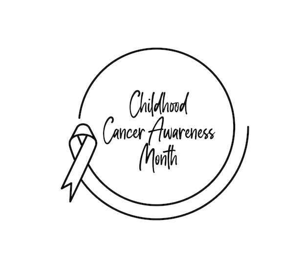 Childhood cancer awareness month banner design element