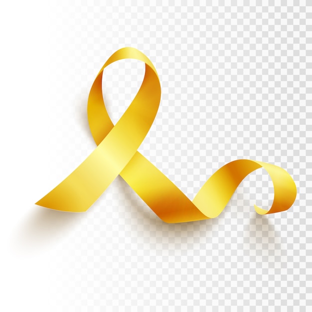 Childhood cancer day isolated