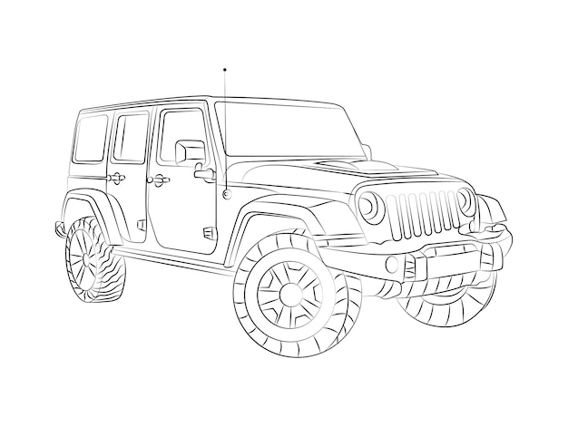 Children Car outline art coloring page Sport drawing Art