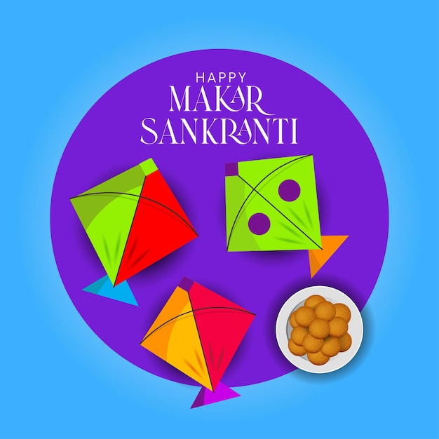 Children fly kites for the holiday Makar Sankranti Hindu harvest festival