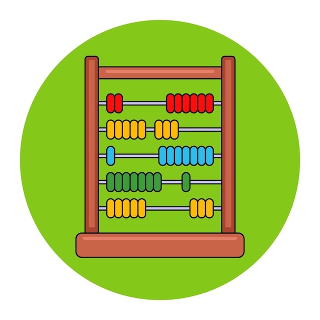 Children game abacus for teaching mathematics