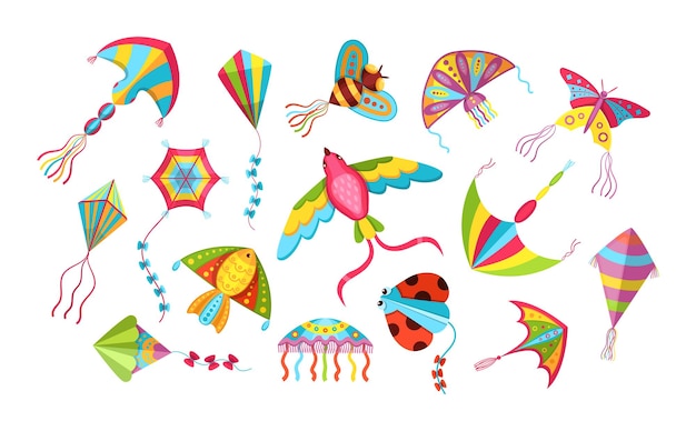 Children games paper flying kites toys set Flying wind playthings for summer outdoor activity