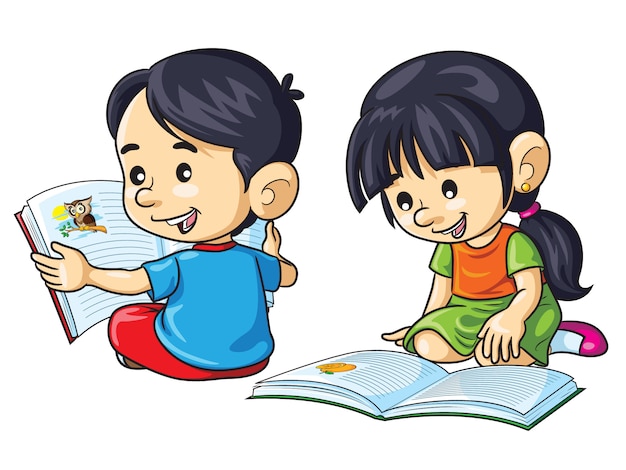 Children Reading Books