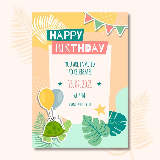 Children's birthday card