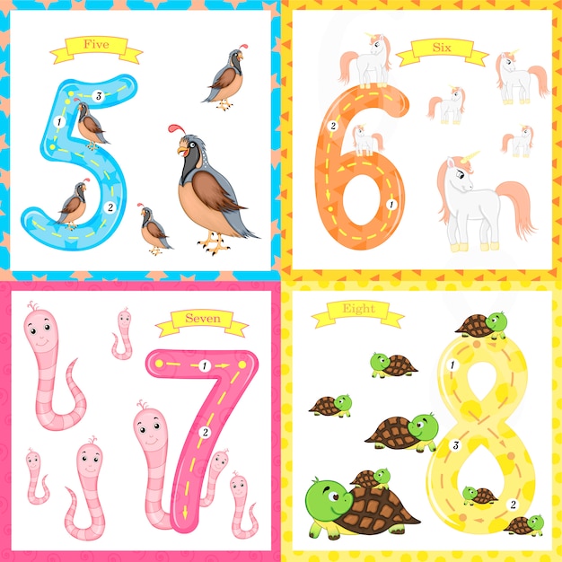 Children's learning to count and write. the study of numbers