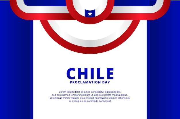 Chile Proclamation Day Background For Greeting Moment