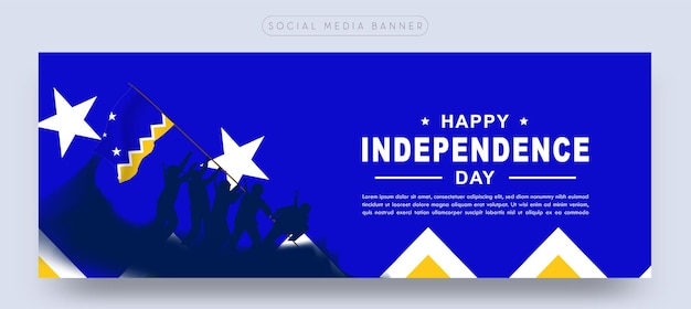 Chilean antarctic territory celebration independence day social media banner poster