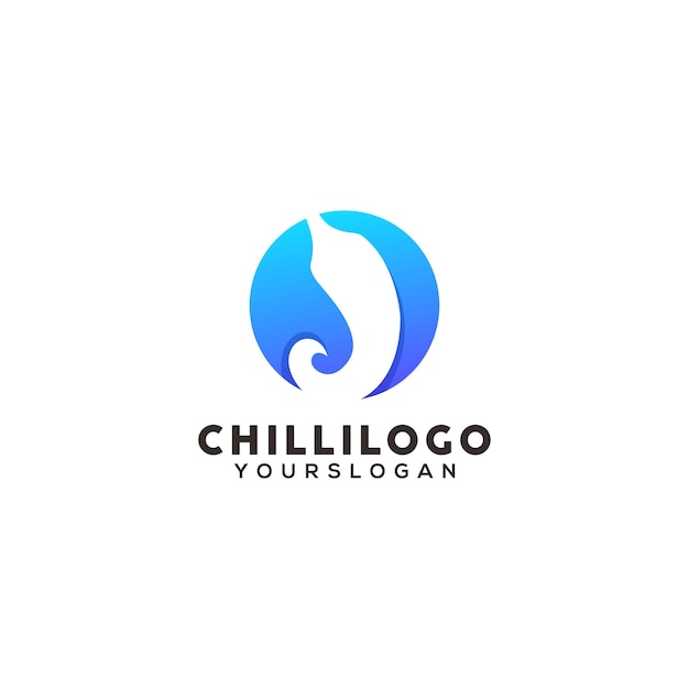 Chili colorful logo design template