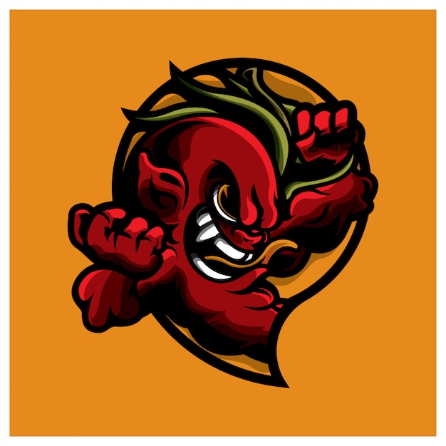 chili mascot logo