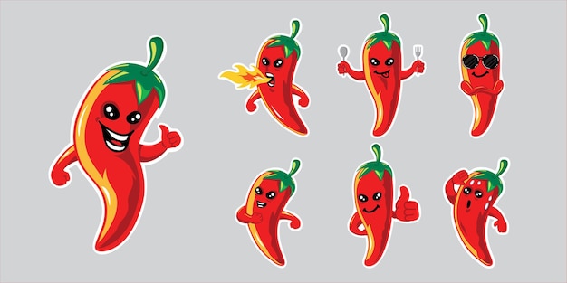 Vector chili mascot