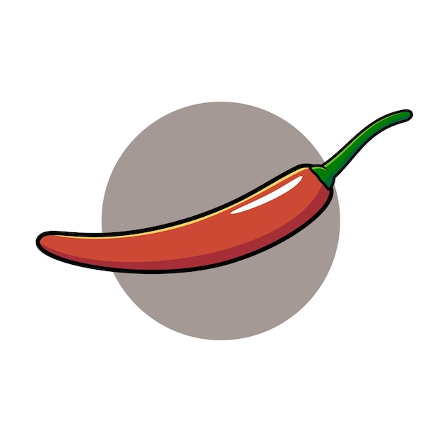 Chili Vegetable Vector Illustration Design