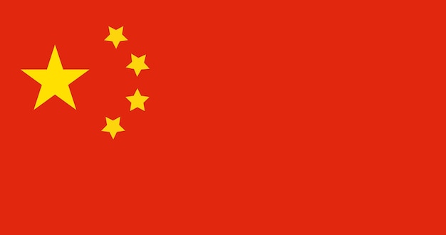 China flag in vector