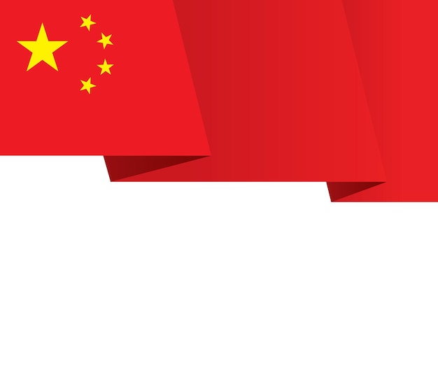 China Fluttering Flag Background