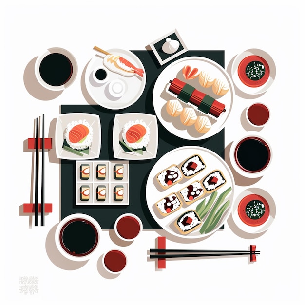 china food asian vector chinese illustration asia culture meal traditional background ori