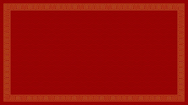 Chinese banner frame border vector illustration element Chinese new year traditional decor design