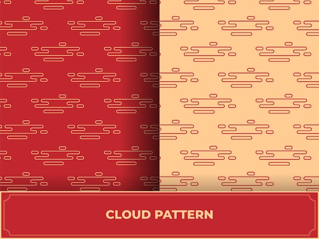 Vector chinese clouds seamless pattern collection