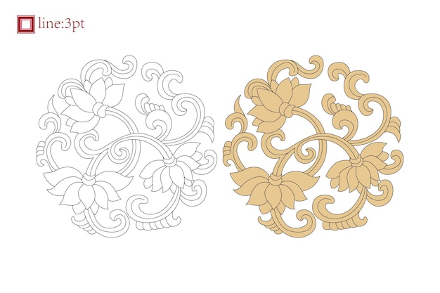 Chinese decorative frames and elements ornaments Romantic arabesque element vector design art deco