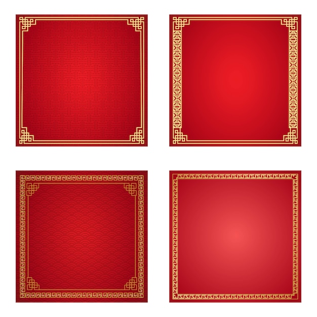 Chinese frame set background