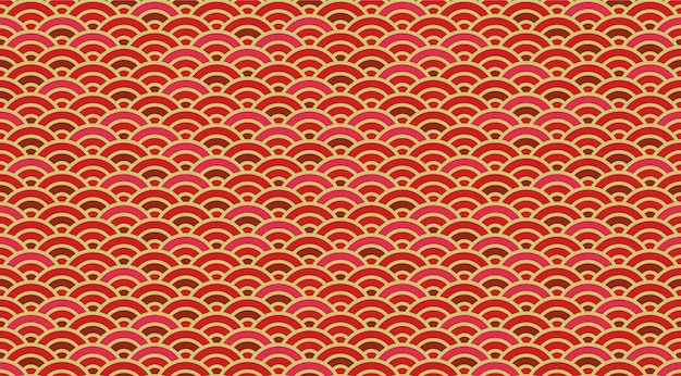 Chinese and Japanese wave seamless wallpaper.