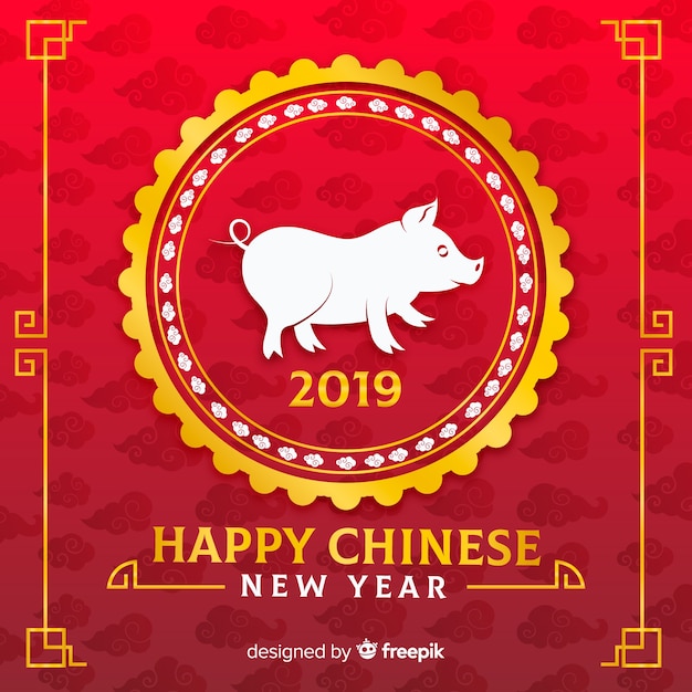 Chinese new year 2019 background