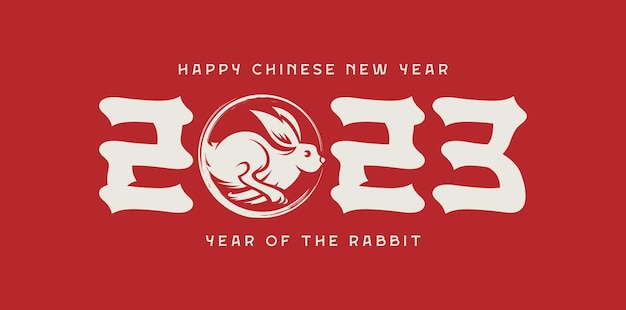 Chinese new year 2023 year of the rabbit - Chinese zodiac symbol