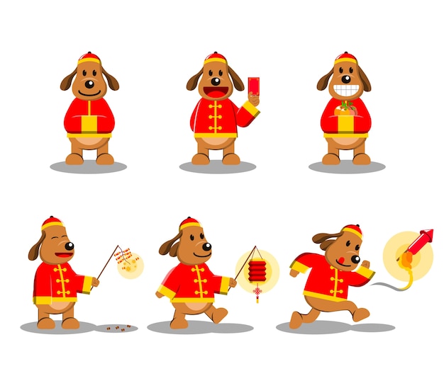 Chinese New Year Dog Character