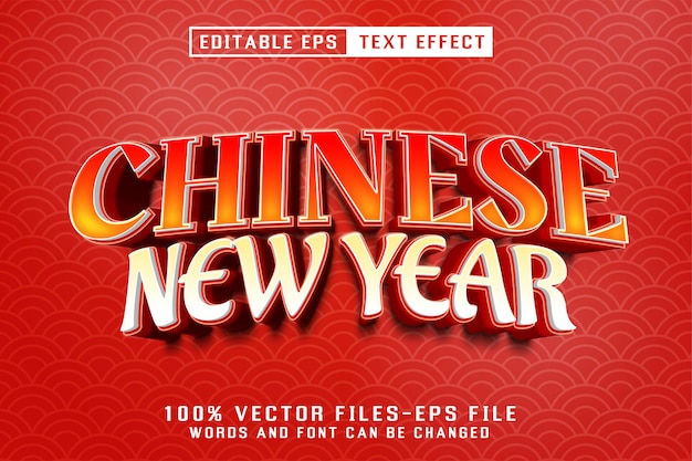 Chinese New Year Editable Text Effect