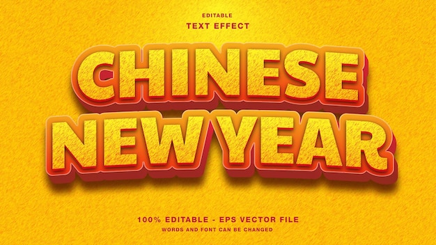 Chinese New Year Editable Text Effect