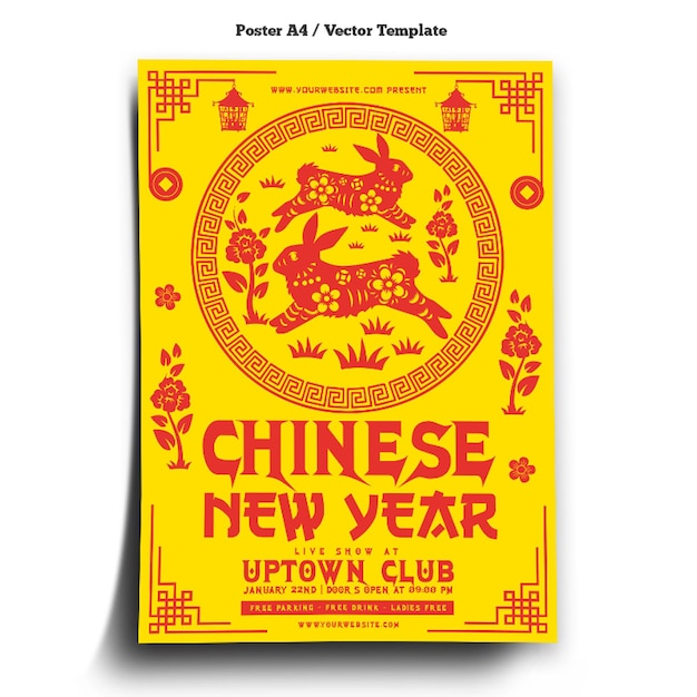 Chinese New Year Poster Template